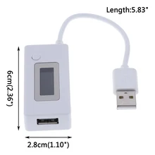 1 Uds alta calidad LCD de carga de la batería medida probador de corriente de voltaje de energía móvil módulo USB de carga 3 - 7V