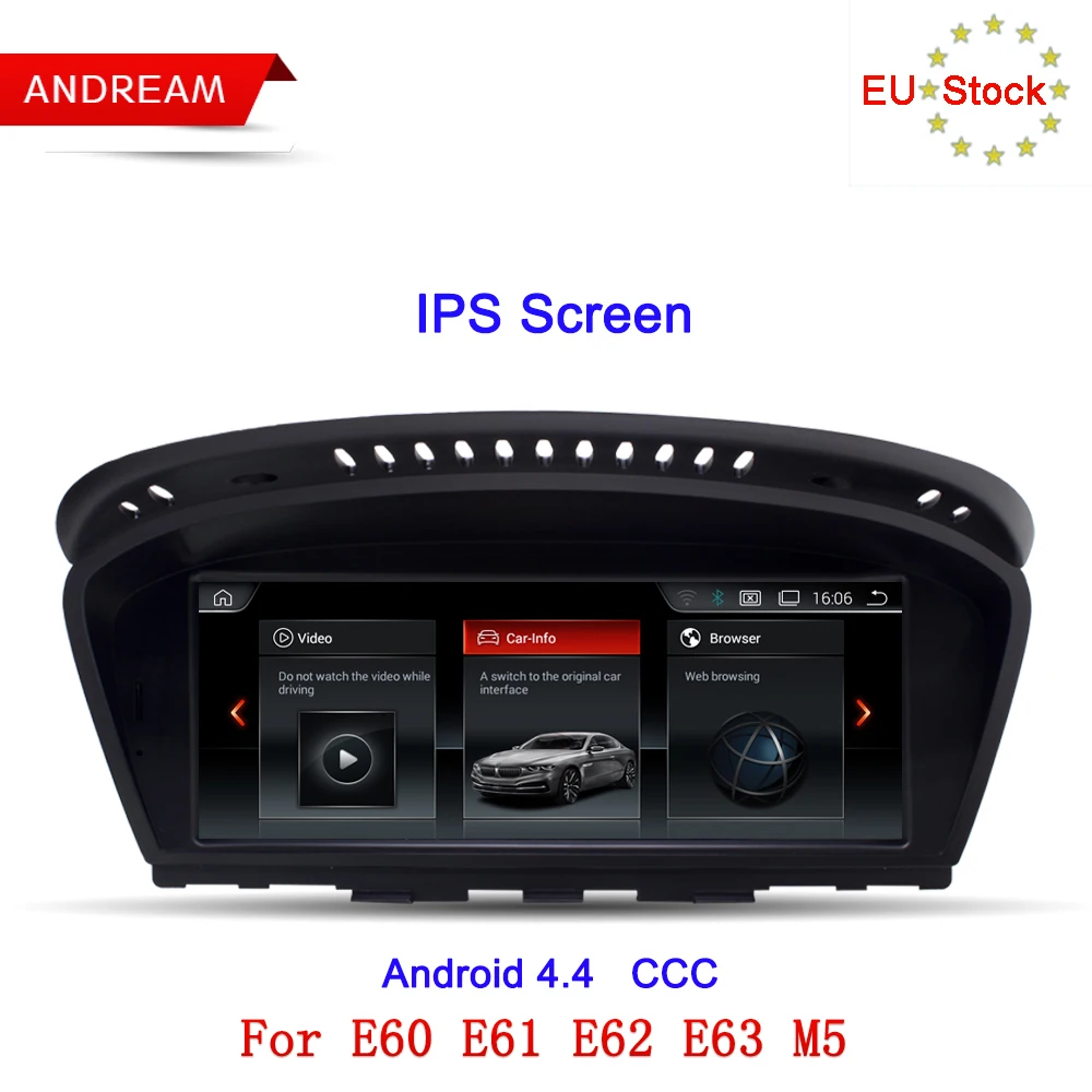 8 &quotAndroid Экран НБТ ID6 UI gps Мультимедийный проигрыватель для серии BMW 5 E60 E61 E62 E63