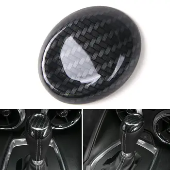 

BBQ@FUKA ABS Carbon Fiber Style Gears Panel Trim Shift Knob Head Cover Fit For Chevrolet Camaro 2017 Accessories Car Styling