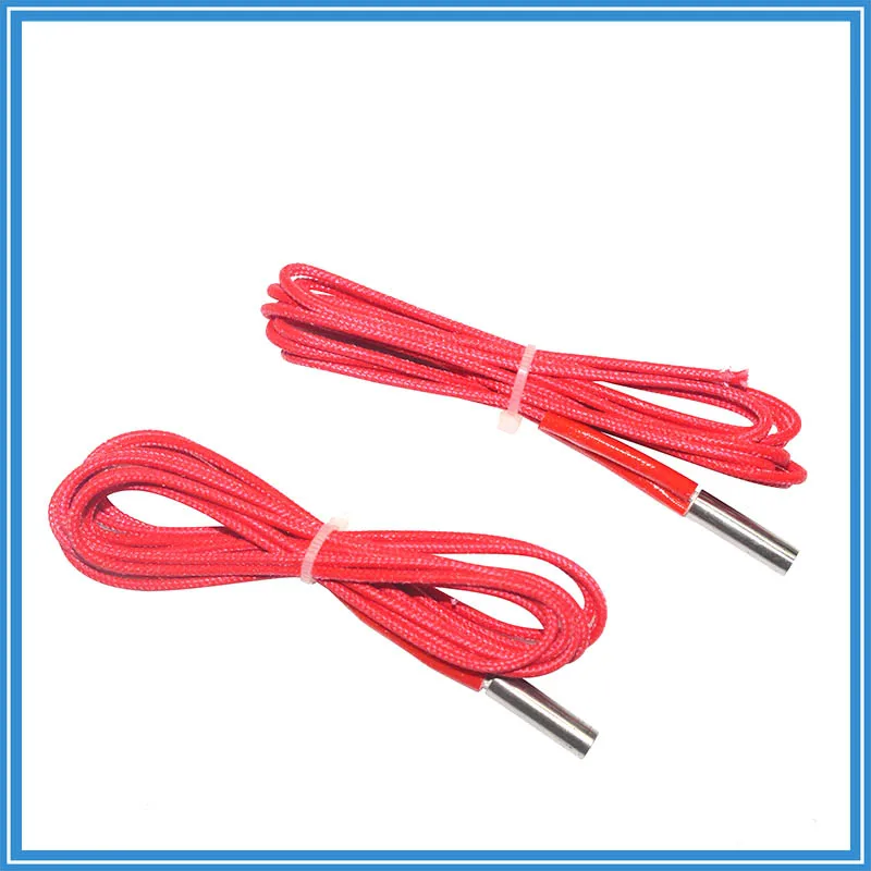 

Aluminum Accessories Heating Tube 6*20mm 12V 40W Heater Cable 1 Meter Fast Heating Pipe with Plug Connector 3D Printer Parts