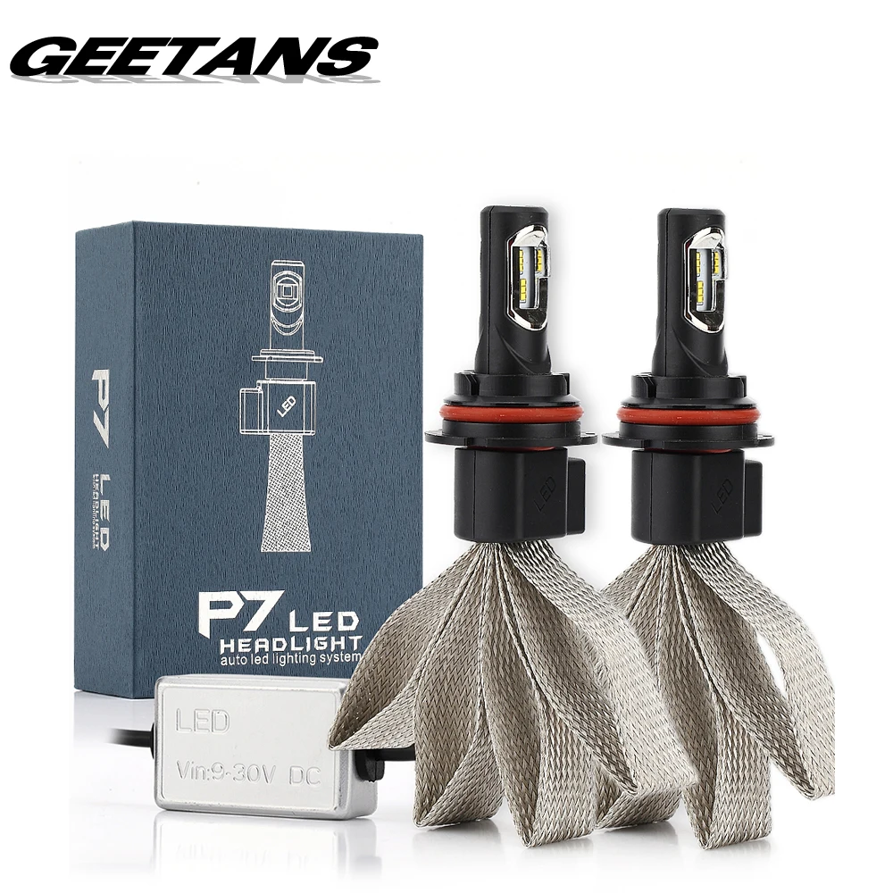 GEETANS 2PCS 60W 9600lm Car Headlights H4 H7 font b LED b font H8 H11 HB3