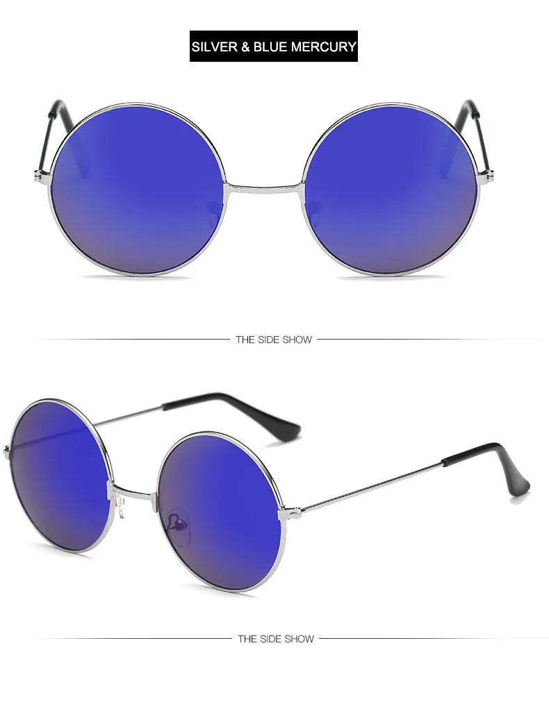 Round Sunglasses Gold Frame Sun Glasses For Men Ladies Designer Retro Eyeglasses Oculos de Sol Brand Vintage Women