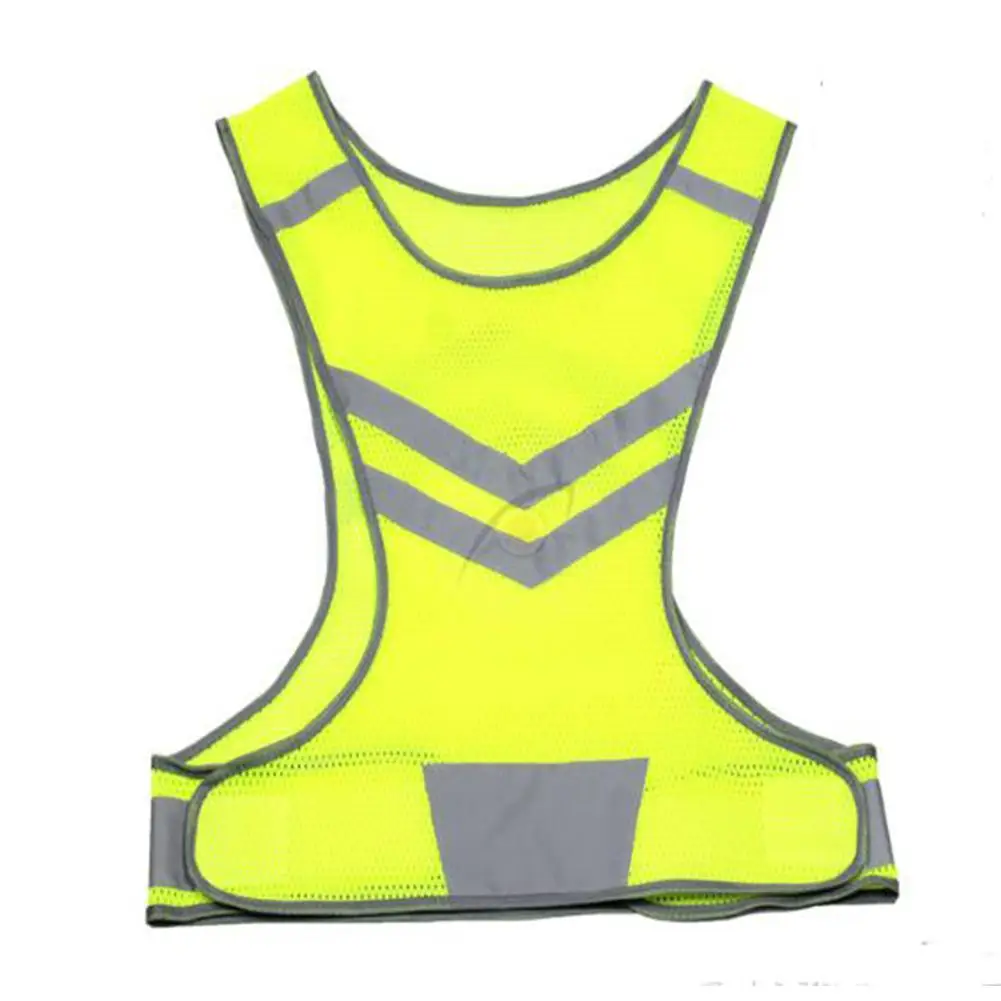 

Mounchain Safety Vest Luminous Mesh Waistcoat with Pocket for Night Running Cycling Sports Outdoor Clothes