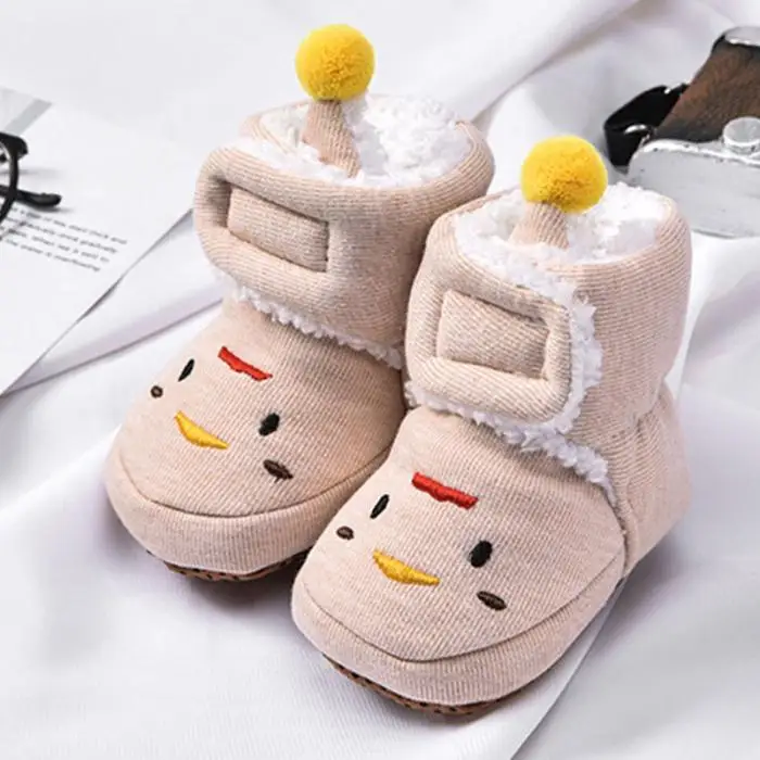 Детская обувь; унисекс; хлопковые Теплые Зимние удобные ботинки с героями мультфильмов для новорожденных; NSV775