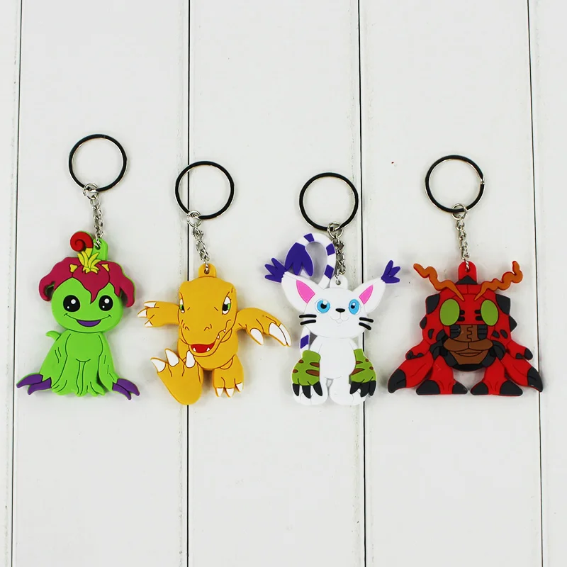8 стилей Аниме Digimon Adventure Agumon Patamon Tailmon Gomamon Piyomon Gabumon Tentomon Palmon PVC подвеска брелок