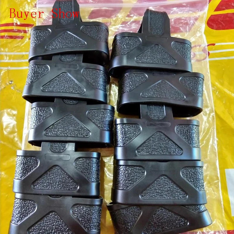 

10 pcs / 5.56 NATO Cage Fast Mag Rubber Loops Holder for M4 / 16 Magazine Assist Black/OD/TAN Airsoft Hunting Accessories
