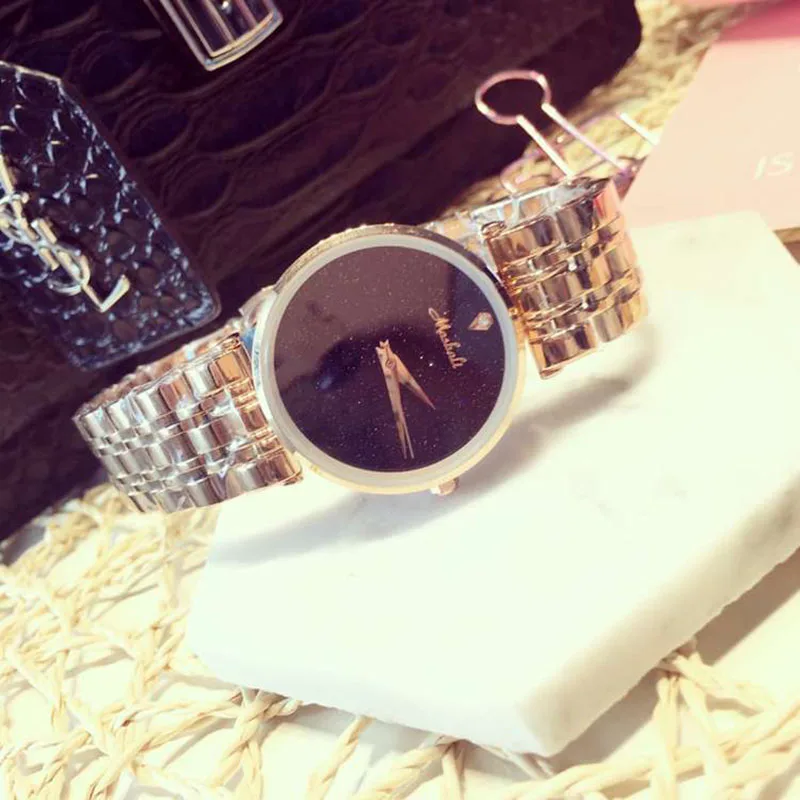 Лидер продаж! Высококачественные часы с бриллиантами для влюбленных, роскошные стальные кварцевые наручные часы со стразами для пар, женские часы со стразами