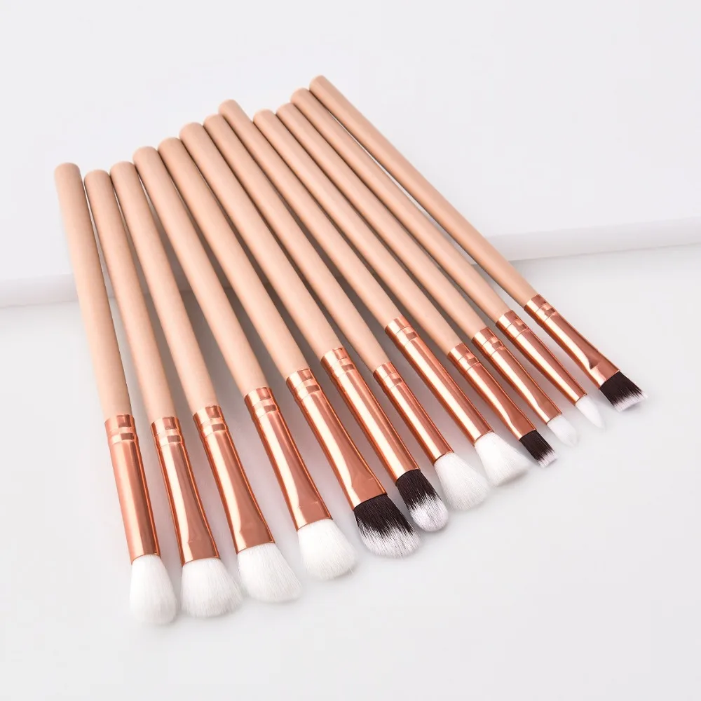 

New 12pcs Makeup Brush Set Foundation Eye Shadow Eyebrow Brushes Professional Eye Makeup Brush