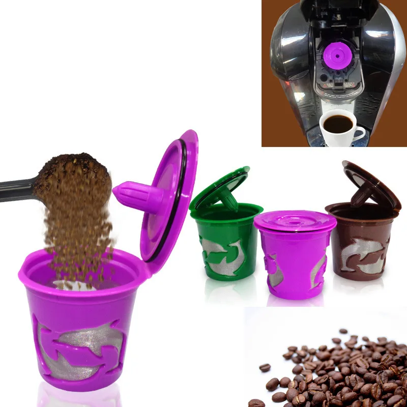 

K cup filled coffee filter repeatable capsule filter k eurig cup drip household hand punch consider Rui