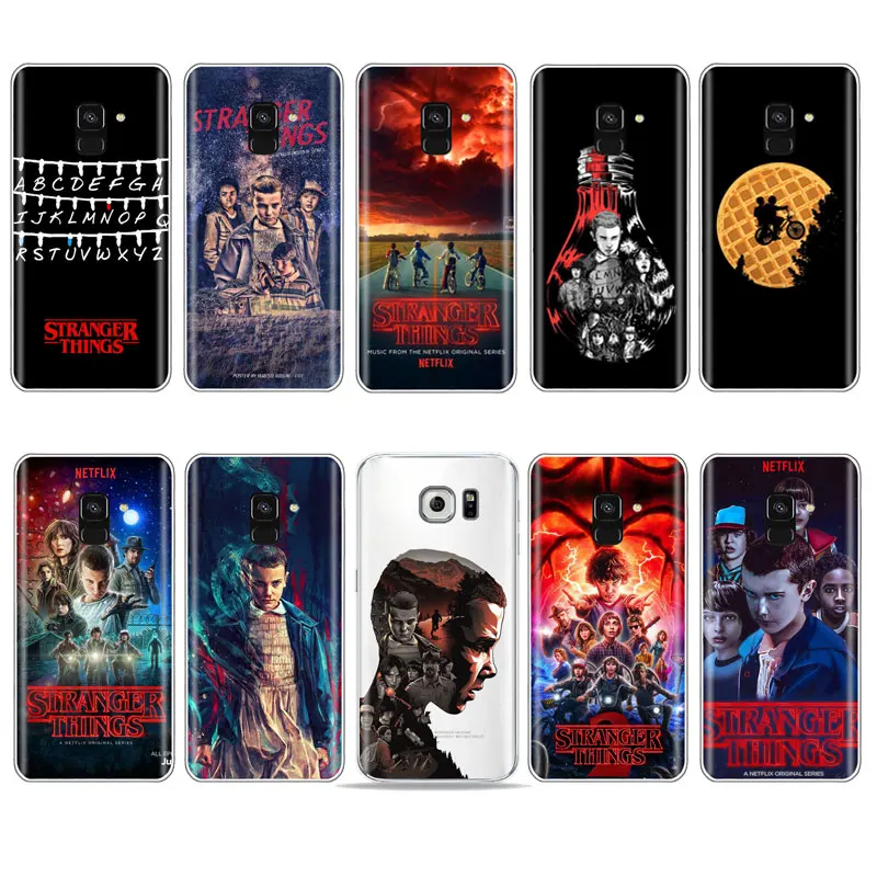

Stranger Things TV Logo ABC run art Phone Case For Samsung S7 S6 edge S9 S8 S9 Plus A3 A5 A7Soft TPU Cover For A6 Plus 2018 Case