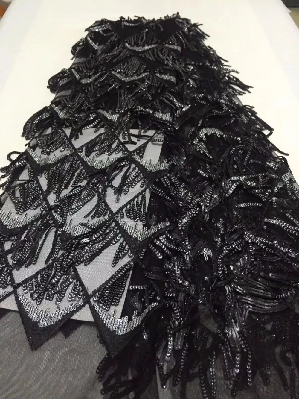 

3d flower fabric high quality 3d lace fabric with beads 5yards african 3d fabrics with sequins french lace fabric black dress