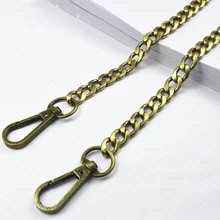 DIY 60cm-140cm Short, Long Bronze 1cm Metal Accessories Replacement Purse Chain Shoulder Bag Straps for Handbags, Bags Handles