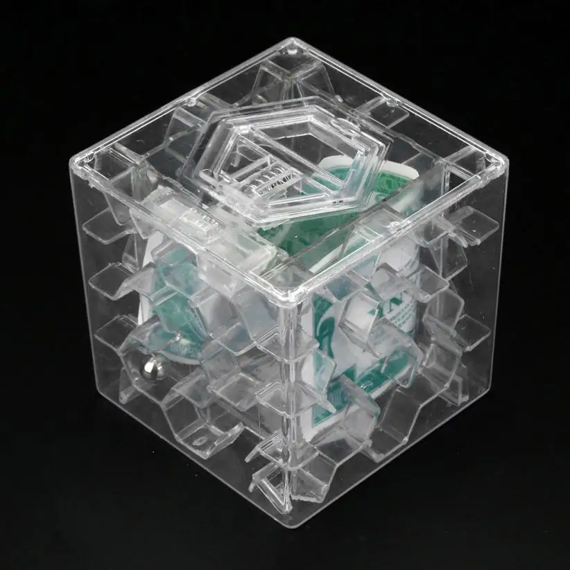Игрушки для детей, взрослых, детей, снятие стресса, 3D куб, головоломка, деньги, лабиринт, банка, копилка для монет, чехол для коллекции, коробка, Веселая игра с мозгом