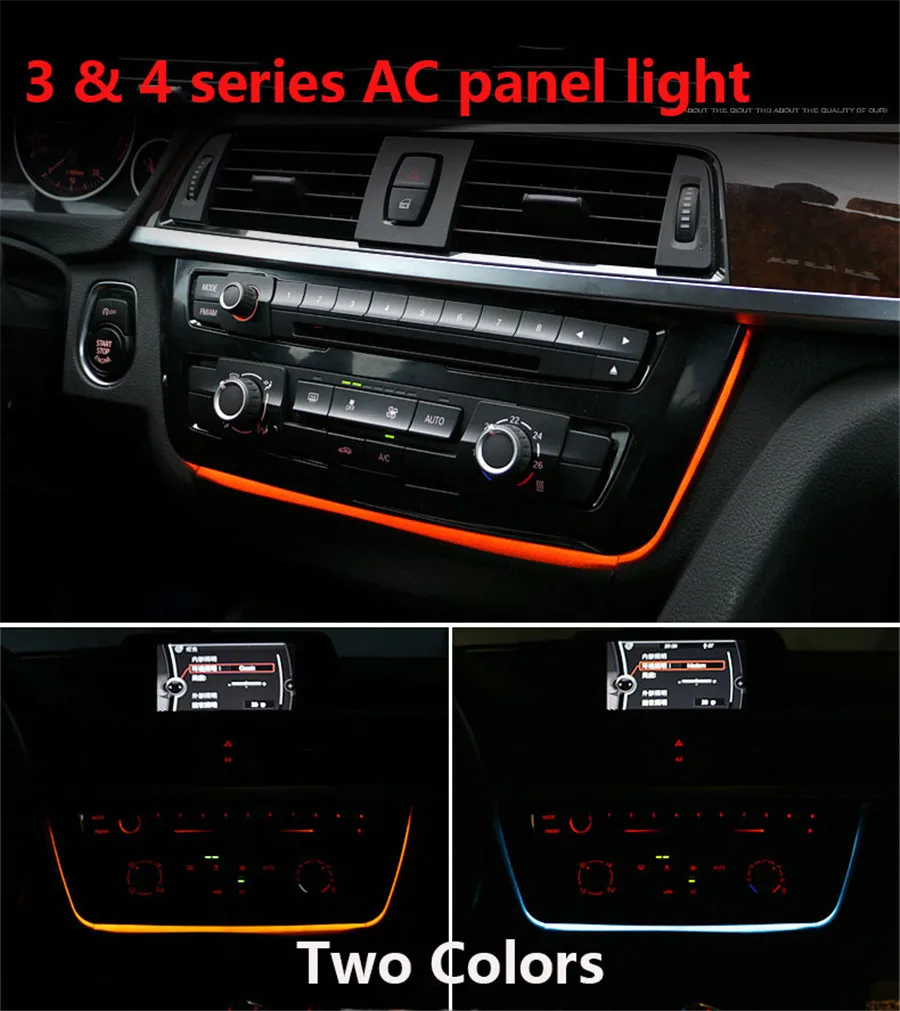 2 светильник только для Bmw F30 F31 F35 центральная консоль Ac панель + b столб боковой