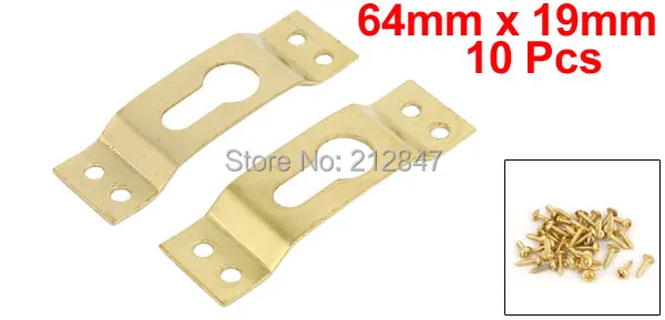 64mm x 19mm Metal Wall Hanging Picture Photo Frame Hidden  Hooks Hangers 10PCS