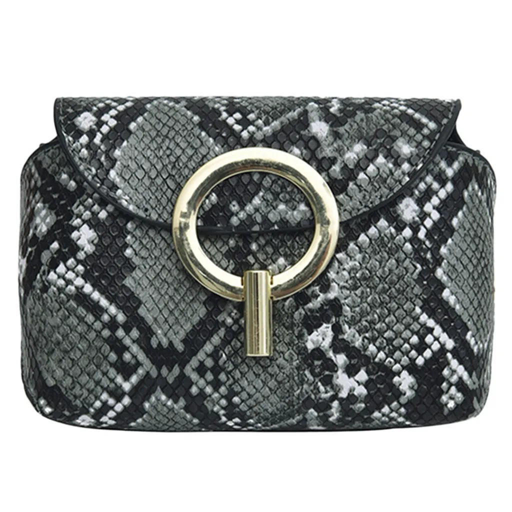 Sleeper# J5 модная женская уличная сумка-мессенджер с застежкой, сумка-мессенджер, поясная сумка, сумка для телефона, Повседневная крутая - Цвет: Gray