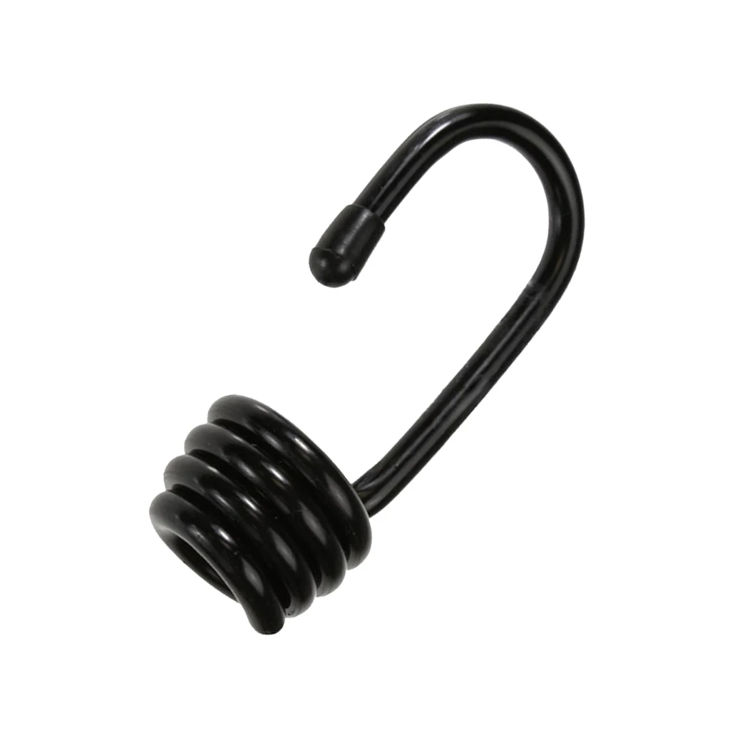 12 Pieces/set High Strength Steel Wire End Hooks for 6mm Kayak Shock Cord Elastic Rope Luggage Tie Down Straps