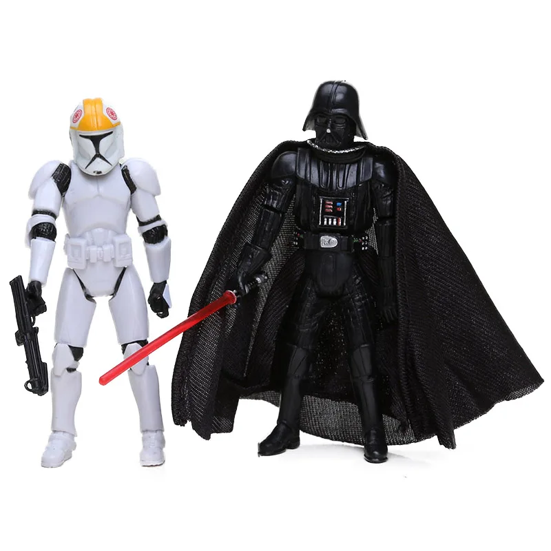 Airborne Clone Trooper Action Figure and Vader