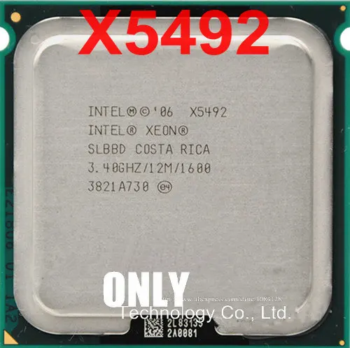 Intel Xeon X5492 3,4 ГГц/12 МБ/1600 МГц/четырехъядерный сервер LGA 771 cpu/SLBBD тест работает ОК