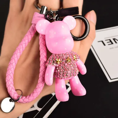 

2018 Fashion New Brand rubber Gloomy Bear Keychain Keyring For Women Bag Car Key Chain Trinket Jewelry Gift Souvenirs Llavero
