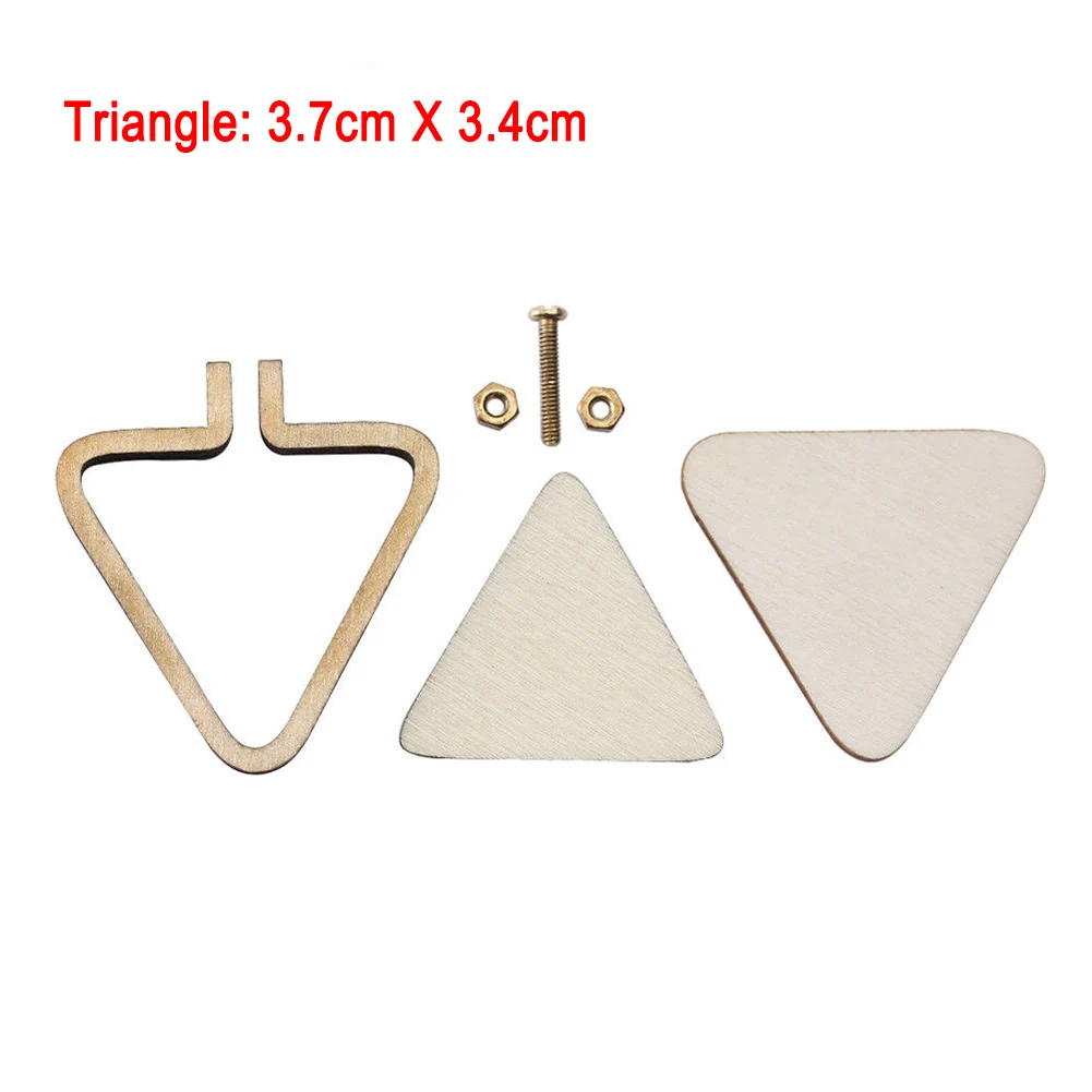 

Embroidery Hoops Frame Set Bamboo Wooden Embroidery Hoop Rings for DIY Cross Stitch Craft Tools