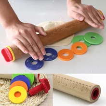 Высокое качество DIY кухонная скалка для помадки паста трафарет для выпечки формы для выпечки инструмент-деревянная Скалка