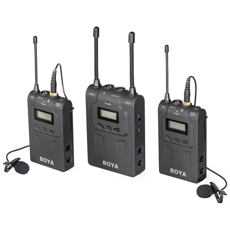 BOYA BY-WM6/BY-WM5/BY-WM8 UHF Беспроводная микрофонная система всенаправленный петличный микрофон для ENG EFP DV DSLR