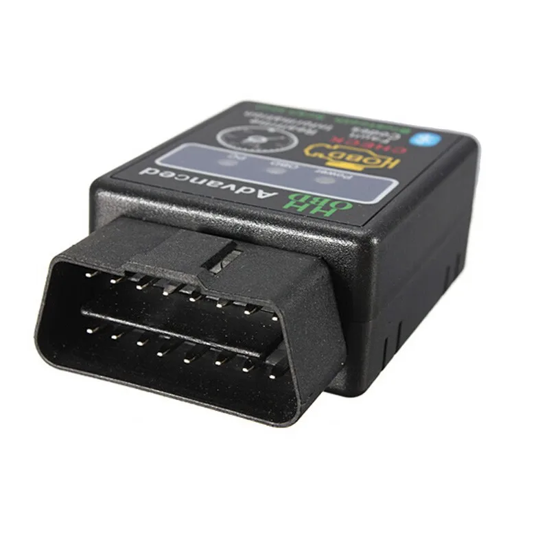 Дизайн HH OBD расширенный мини ELM327 v2.1 черный Bluetooth OBD2 автомобильный беспроводной адаптер сканер инструмент