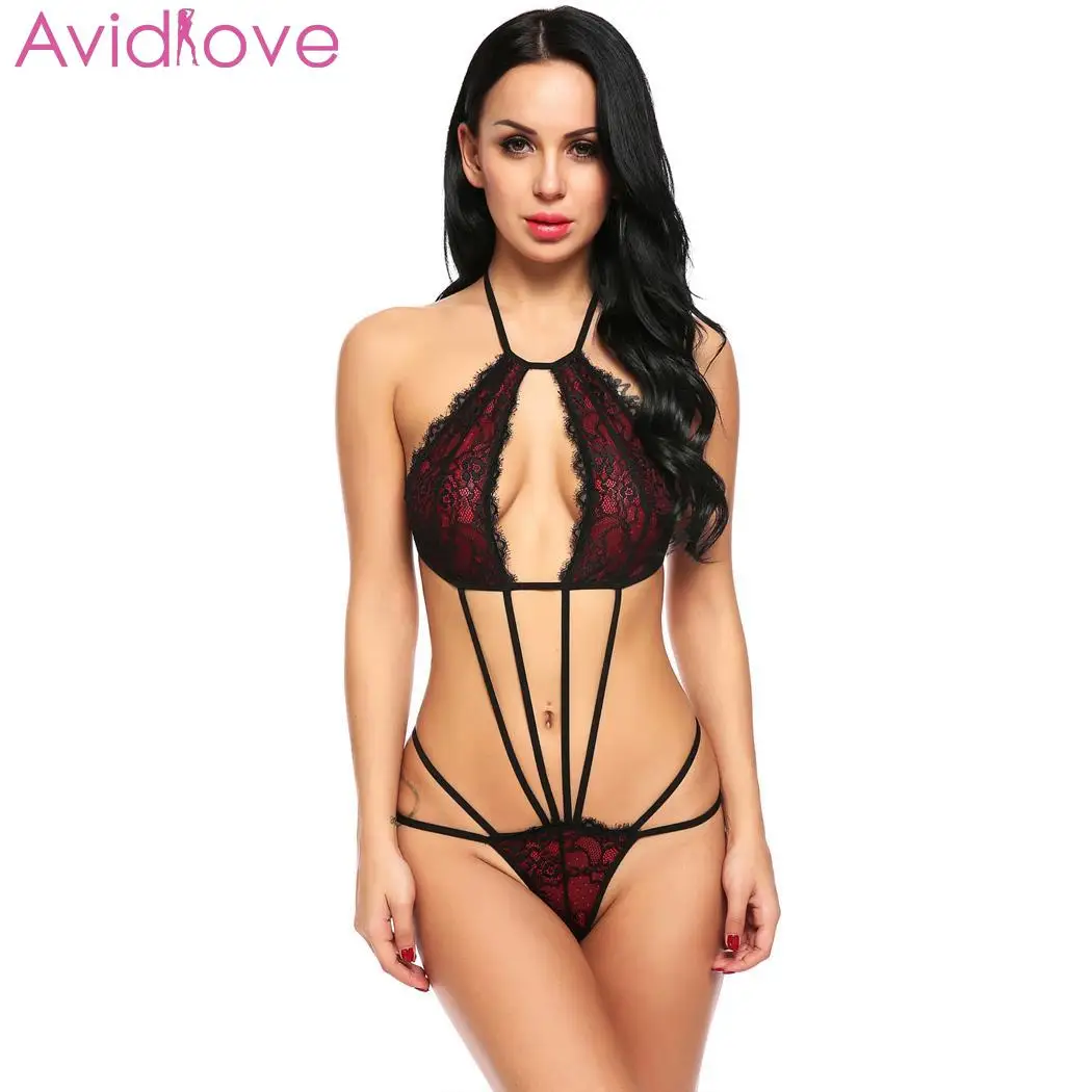 Avidlove экзотическое женское сексуальное цельное нижнее белье кружевное с