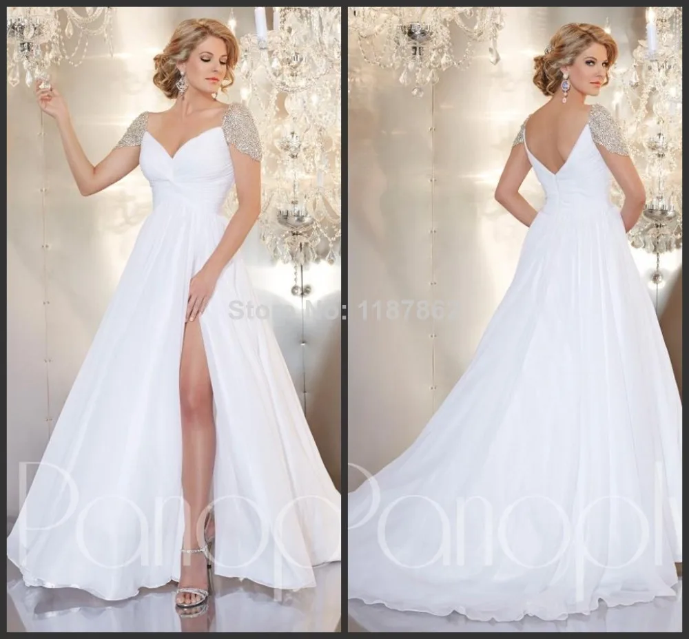 ED-0461 Cheap White gown Summer Plus Size Evening Chiffon Long 2014 Fashion Bandage Formal Gowns | Свадьбы и торжества