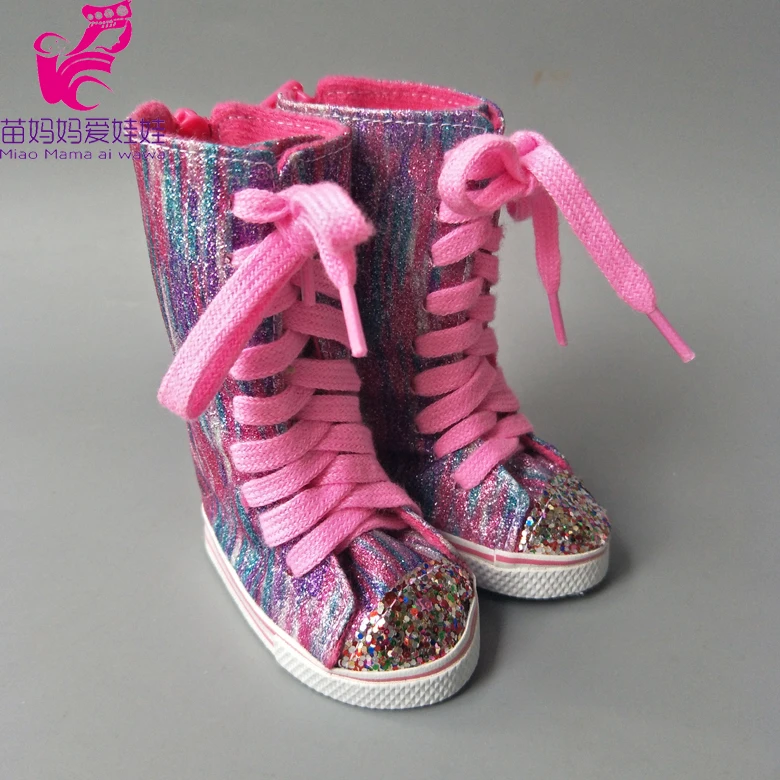 7cm Doll Shoes 43cm Baby Doll Boots For 45cm Girl Doll Boots Baby Present Dolls Accessories