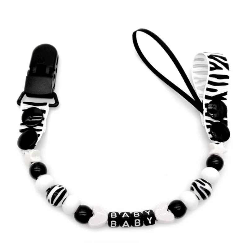 Hot Sale Newborn Infant Baby Dummy Pacifier Soother Nipple Chain Clip Buckle Anti-out J2