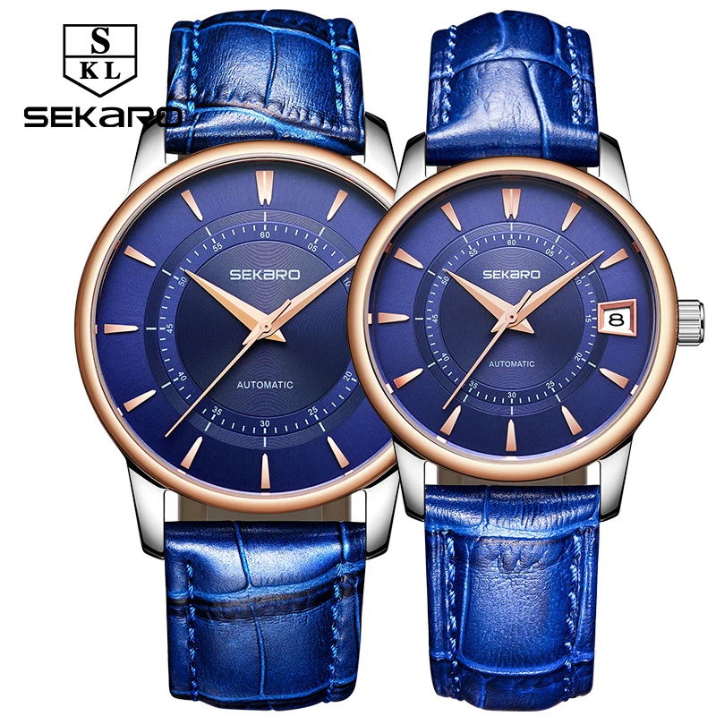 

Sekaro Lover Couple Watches Men Women Clock Automatic Mechanical Luxury Brand Fashion Trend Steel Waterproof Love Watch For Gift