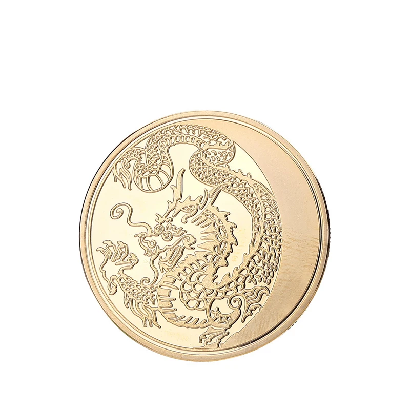 Gold Coin Collecting Commemorative Coin Collectibles Souvenir Bitcoin Gold Plated Coins Gifts Home Decoration Accessories