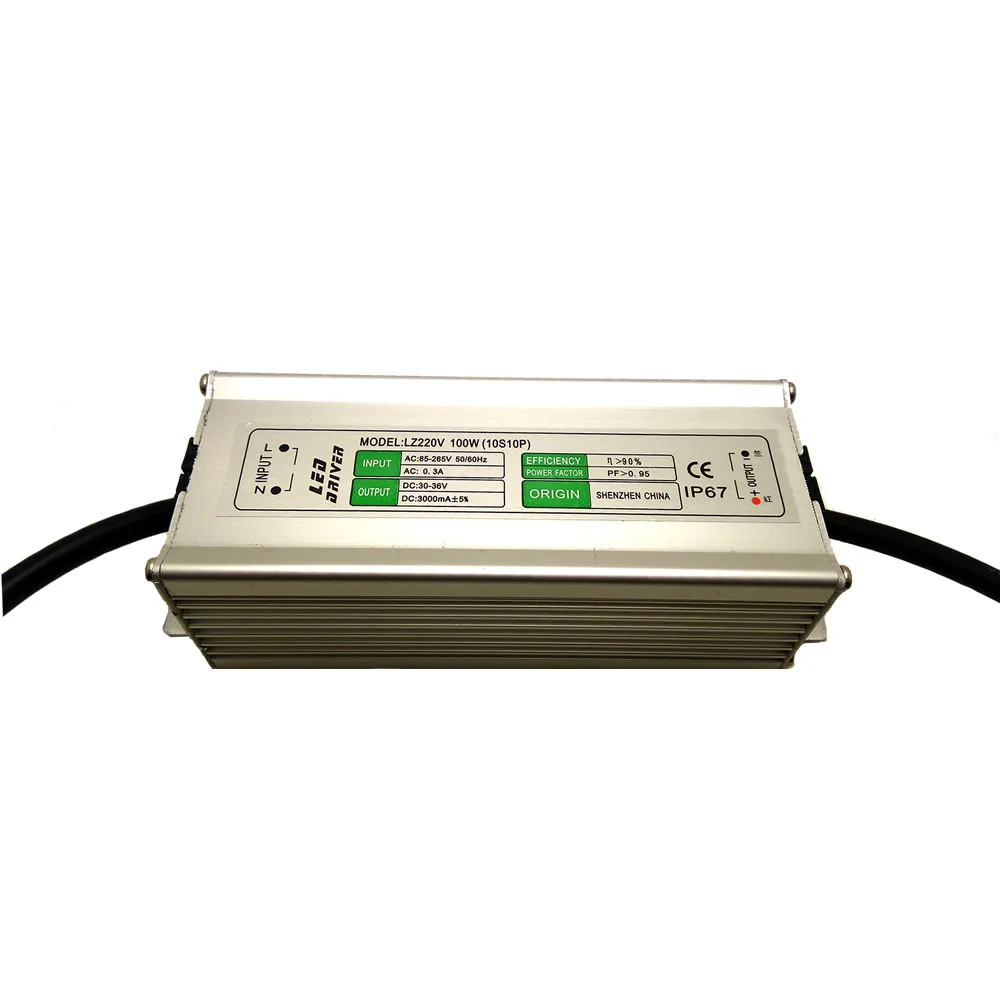 

AC85-265V 100W LED driver power supply 110V 220V input and output 27-36V 3000mA constant current for 100W cob LED floodlight