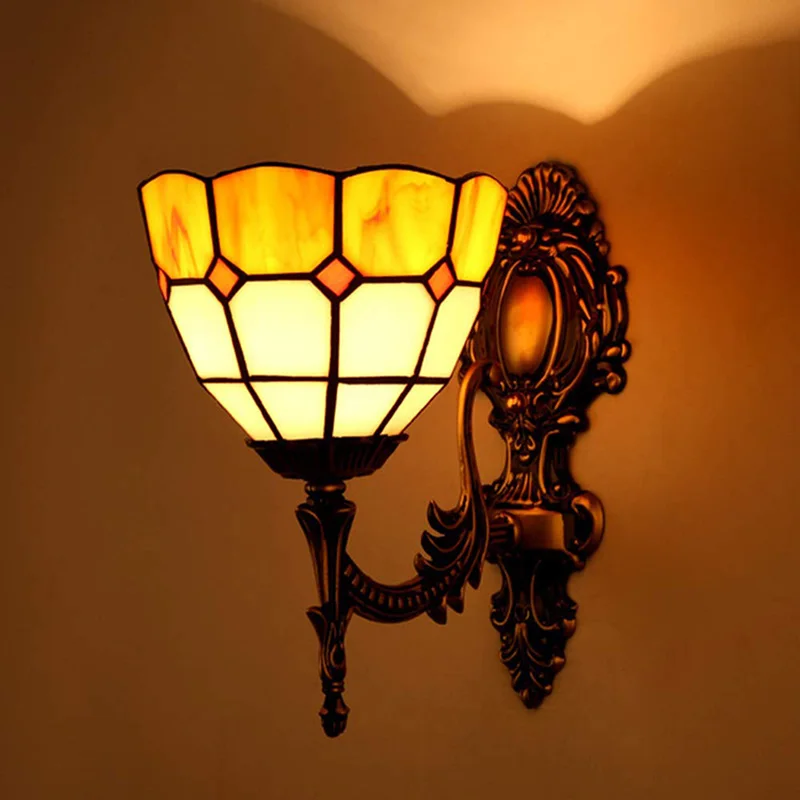 Artpad Lámpara Led de pared para dormitorio, lámpara de pared interior  Vintage con soporte de hierro, 12 colores, Mediterráneo moderno|Lámparas  LED de pared de interior| - AliExpress