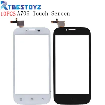 

RTBESTOYZ 10PCS Phone Touch Panel Sensor Lens Front Glass For Lenovo A706 Touch Screen Digitizer Replacement
