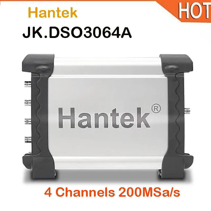 

Hantek DSO3064A Kit VII USB 2.0 DSO3064A 4 Channels PC USB Oscilloscopes 200MSa/s Real-time DSO3064A Kit VI virtual Oscilloscope