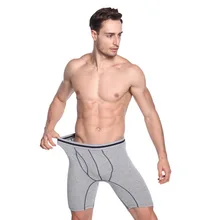 Новинка, мужское нижнее белье, боксеры, Длинные мужские боксеры, мужские Трусы-слипы, Calzoncillos, мужские трусы, мужские боксеры