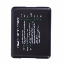 Электрический тестер проверки светодиодный 20/24 Pin для PSU ATX SATA Тестер HDD контрольно-измерительный прибор измерения для ПК Compute NIL5