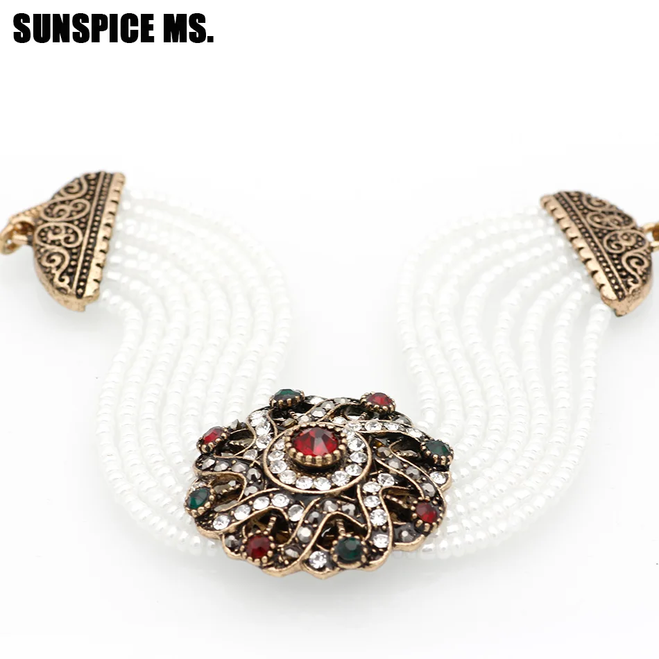 Aliexpress.com : Buy SUNSPICE MS. African Bead Bracelet Round Flower