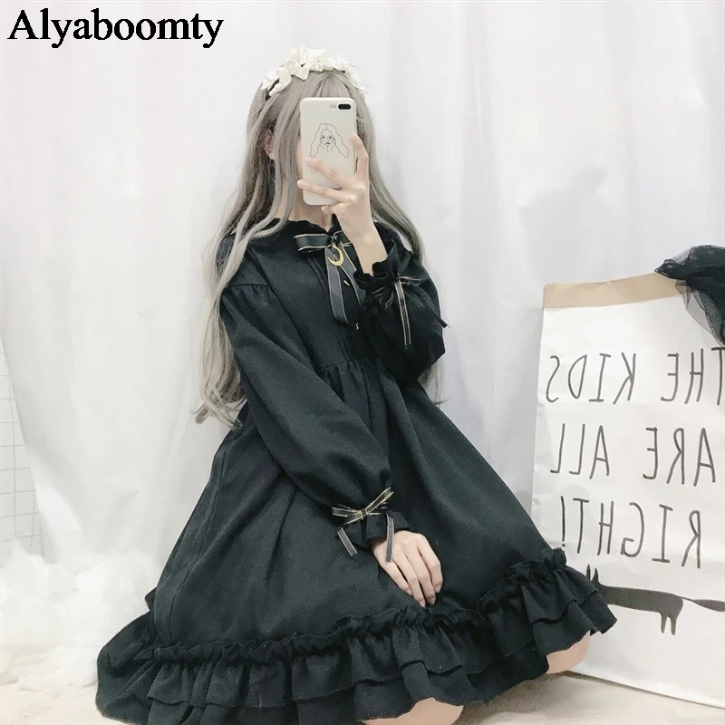 Женские вечерние платья в японском стиле летнее платье принцессы готическом с