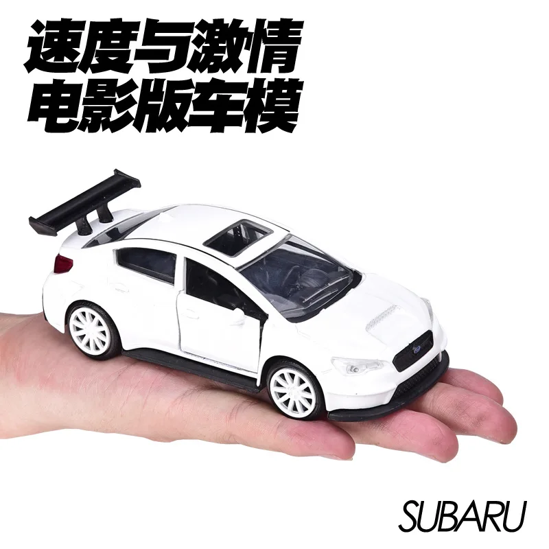 Модель машины Форсаж литая из сплава 1/32 детские игрушки для Subaru WRX STI JADA в