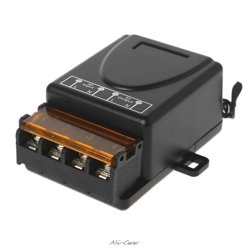 

Wireless RF Remote Control Switch AC 220V Relay Receiver With 2 channel 433Mhz S927