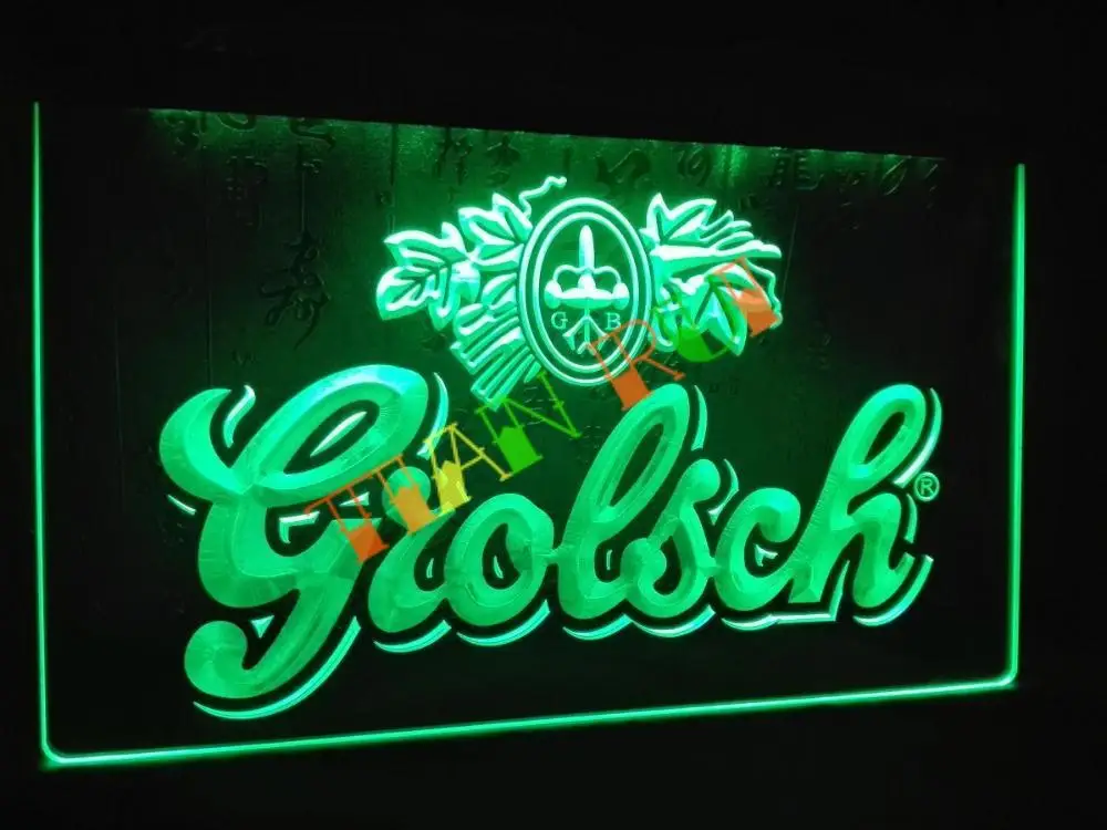 LA007 Grolsch Пивной бар Паб клубный Новый светодиодный неоновый светильник знак|sign
