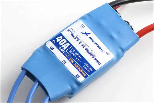 

Hobbywing Platinum-40A-PRO Brushless ESC with BEC For RC Model Airplane Helicopter Multicopter Octocopter Hexacopter Quadcopter