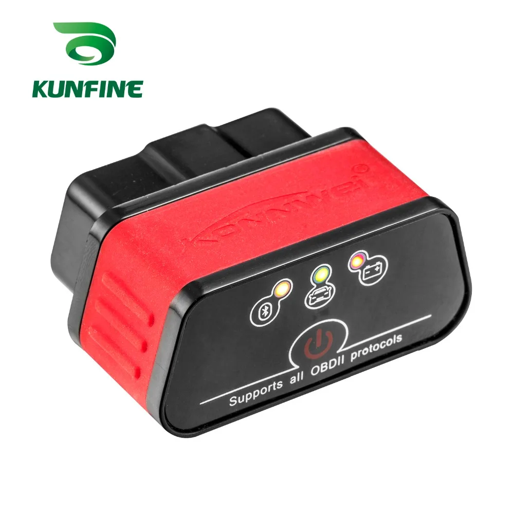 Kunfine KW903 Bluetooth 3.0 OBD2 сканер Code Reader стирания неисправностей ошибки OBD 2 ELM 327 ELM327 для Android Авто автомобильная инструмент