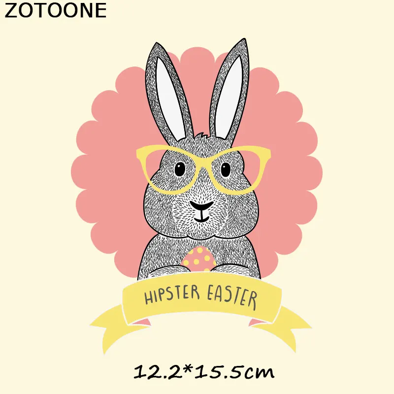 ZOTOONE нашивки в форме собак железо на теплопередачи патч для детской одежды милый Единорог кролик DIY полосы аппликация на футболку на заказ стикер - Цвет: 192