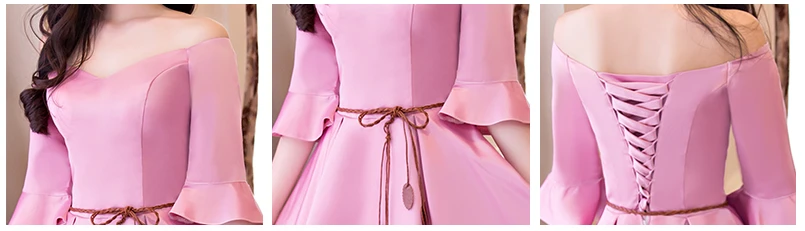 Новинка 2019 года специальные простые элегантные скромные Румяна Формальное атласное платье Короткие подружки невесты подростковые