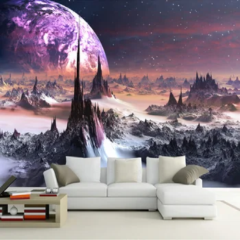 

High Quality Deep Texture 3D Universe Murals Wall Paper Roll Home Decor Wallpaper Bedroom Living Room Sofa Background Wallpapers